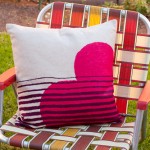two string jane heart pillow
