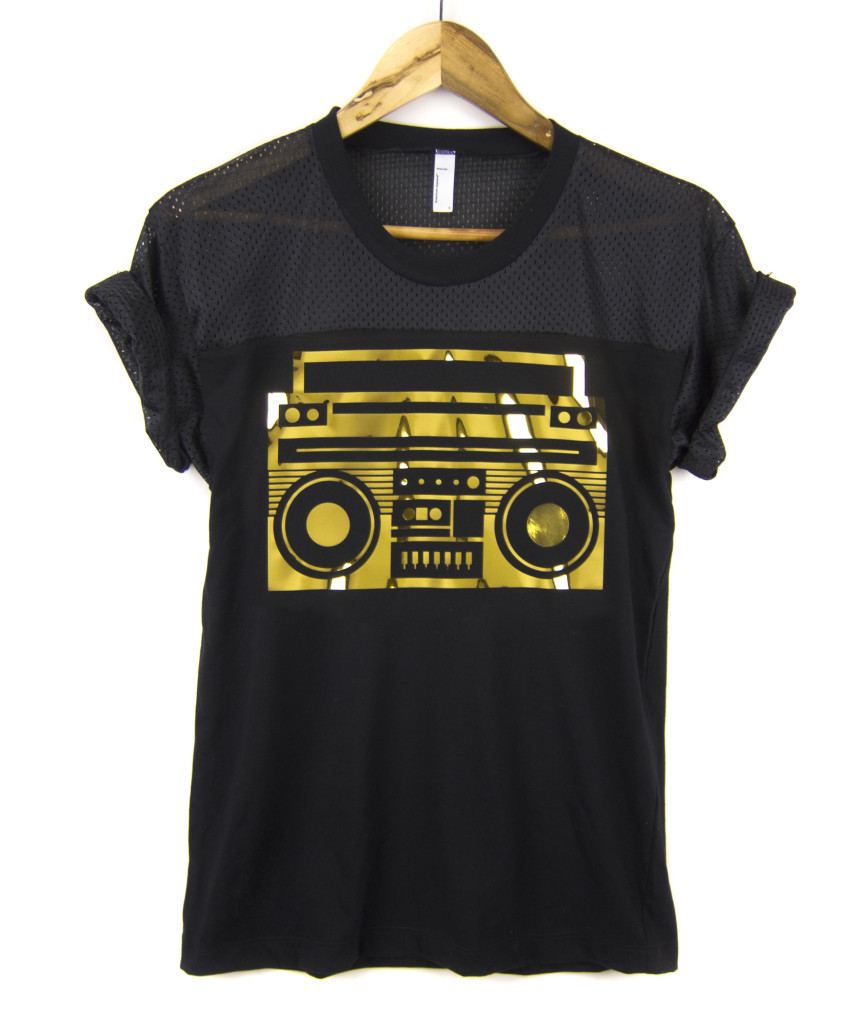 Gold Foil Boom Box T-Shirt